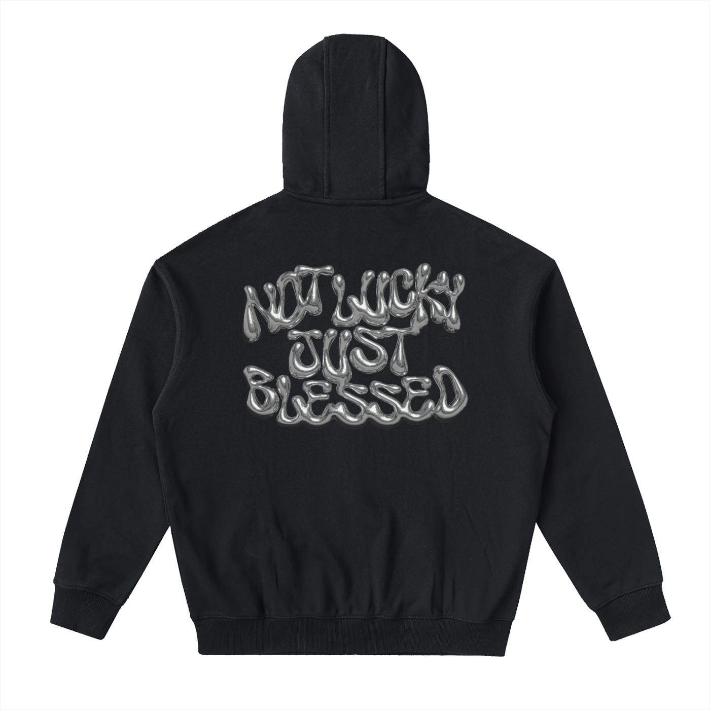 Drop-Shoulder Zip Up Hoodie