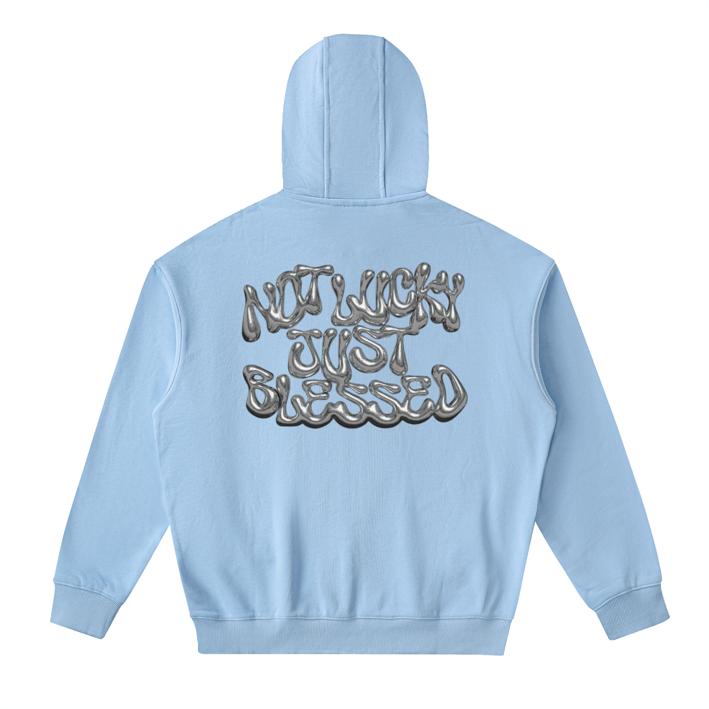 Drop-Shoulder Zip Up Hoodie