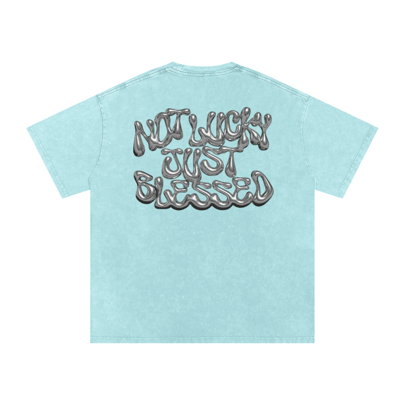 Snow Washed Oversized Cotton T-Shirt