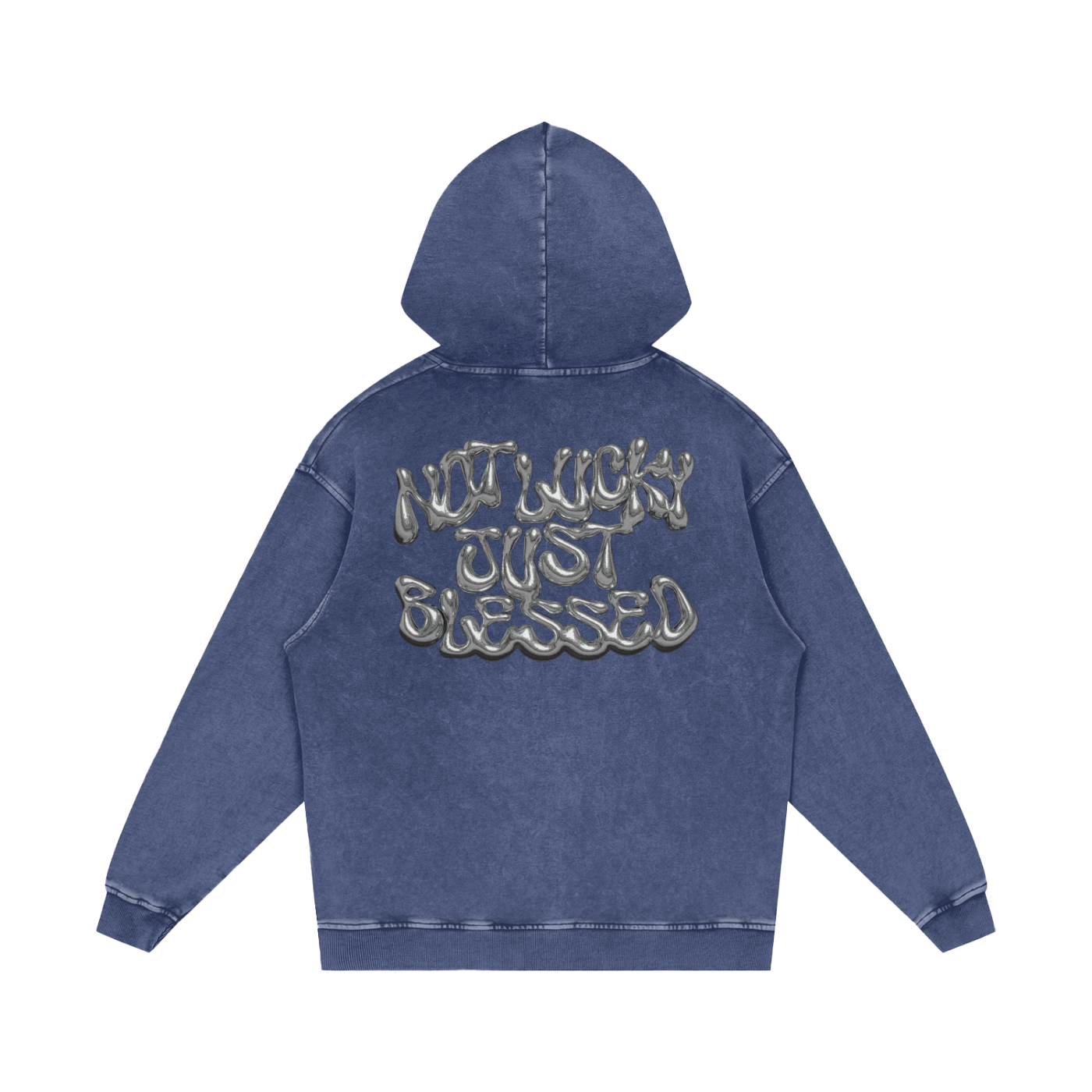 Snow Washed Loose Cotton Hoodie