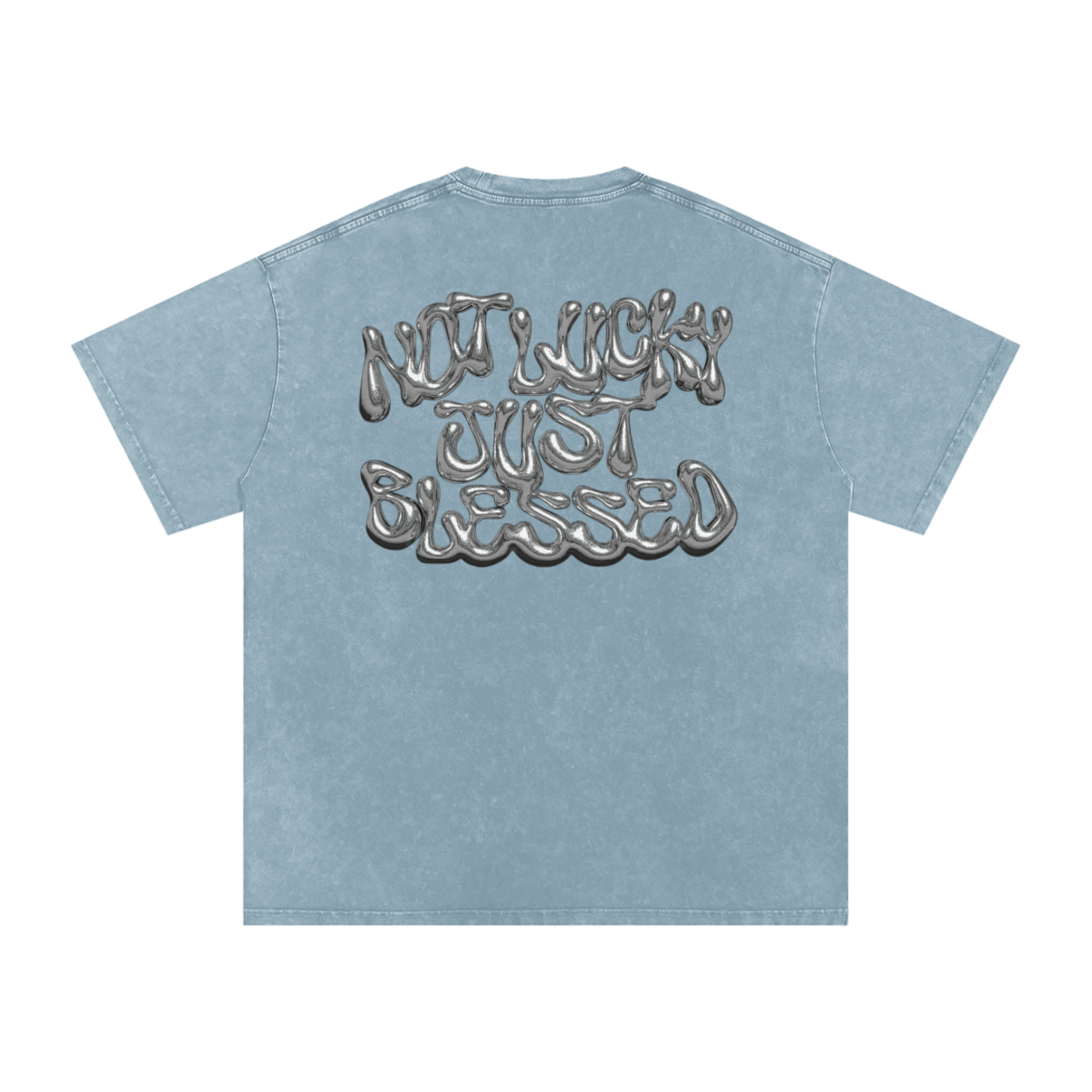 Snow Washed Oversized Cotton T-Shirt