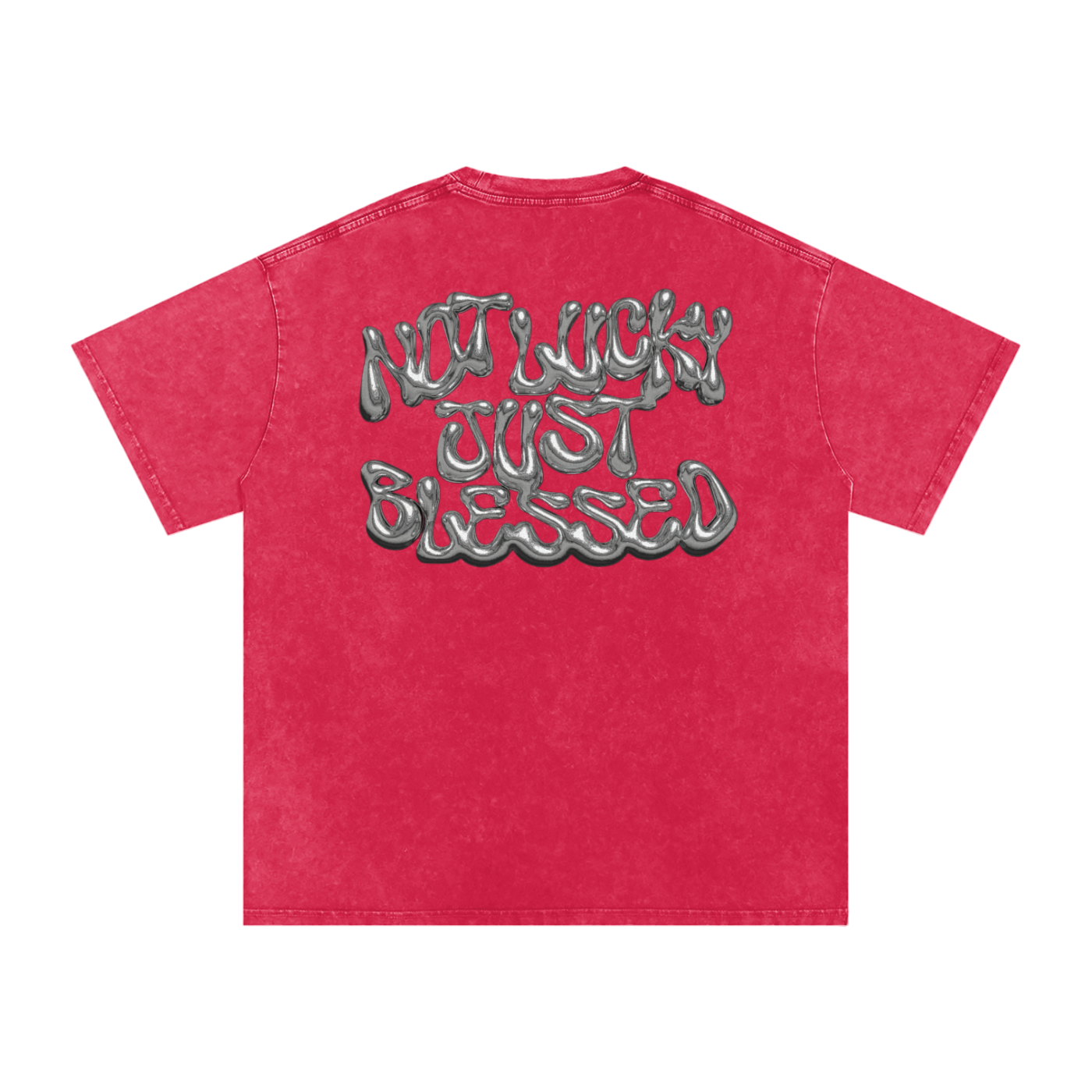 Snow Washed Oversized Cotton T-Shirt