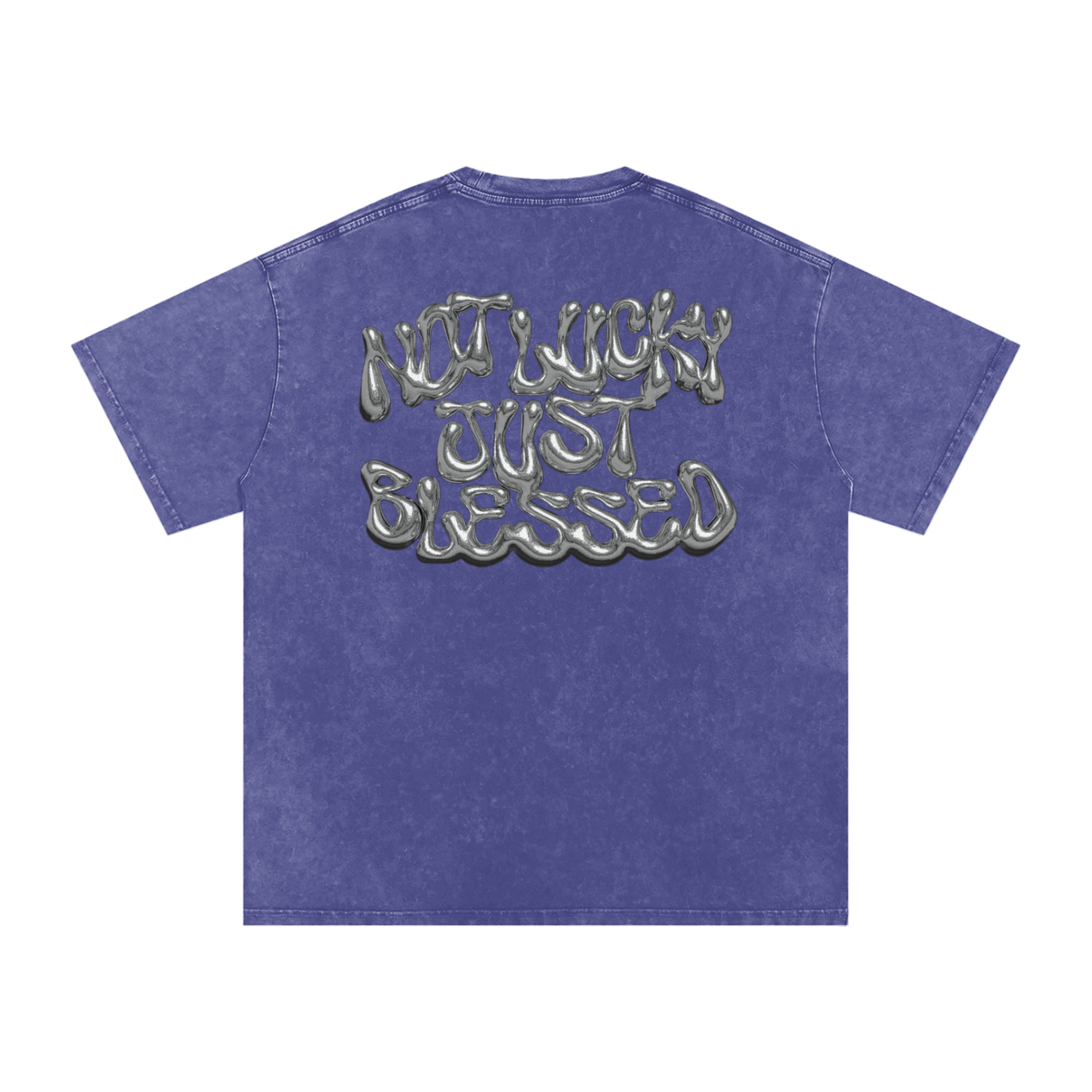 Snow Washed Oversized Cotton T-Shirt