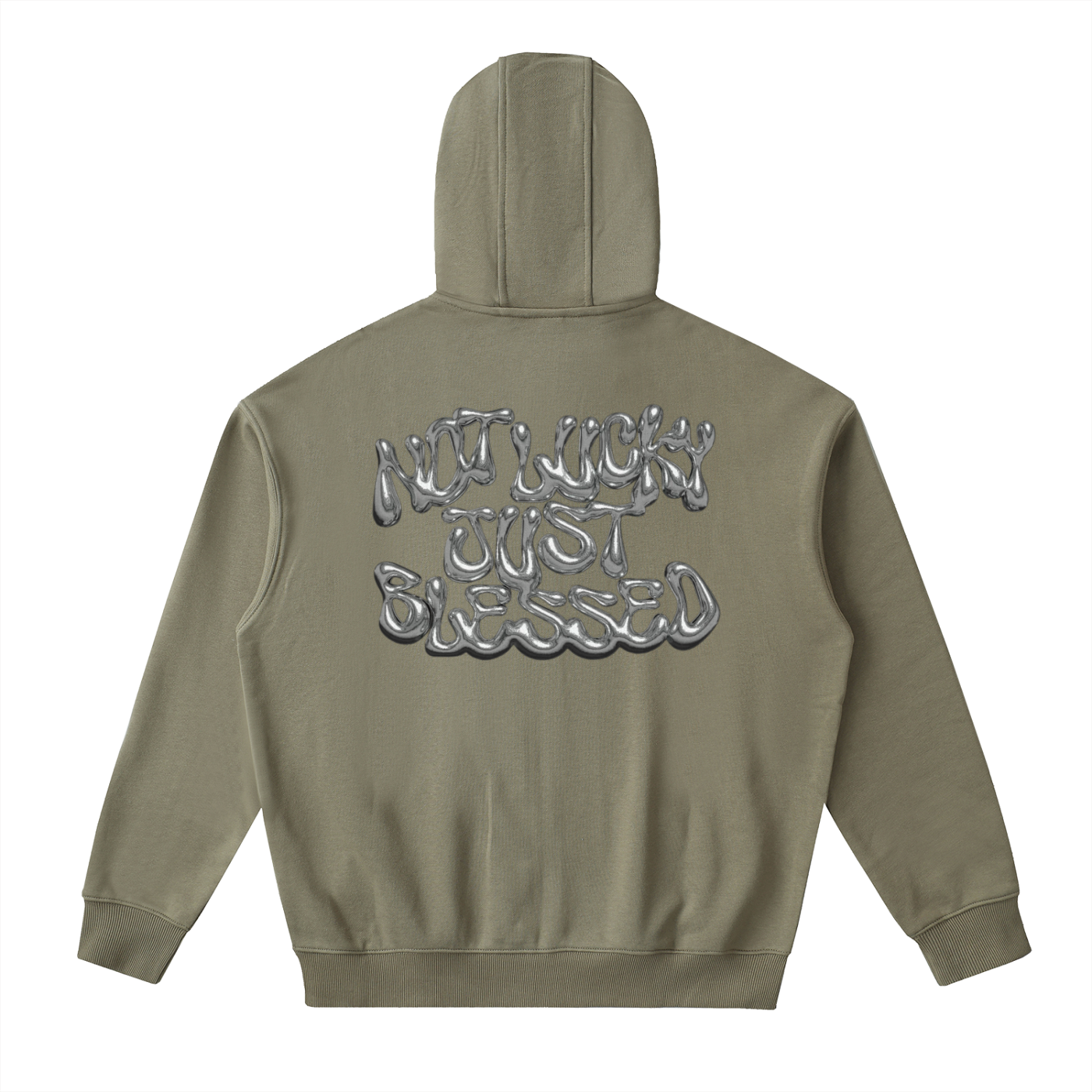 Drop-Shoulder Zip Up Hoodie